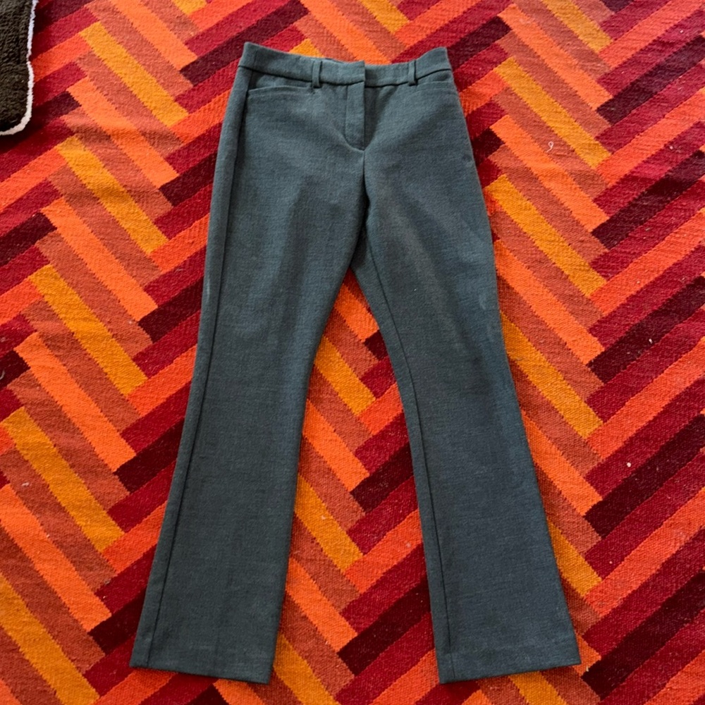 Grey bootcut express slacks